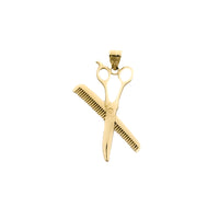 Comb & Closed Scissors Pendant (14K)