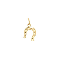 Horseshoe Textured Pendant (14K)
