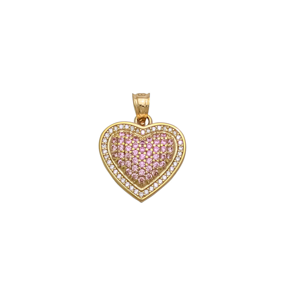 Outstanding Heart CZ Pendant (14K)