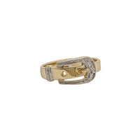 Two-tone Belt CZ Ring (14K)