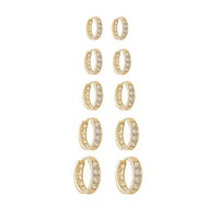 One-row Huggies CZ Earring (14K)
