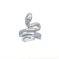 Coiled Snake Ring (Silver)