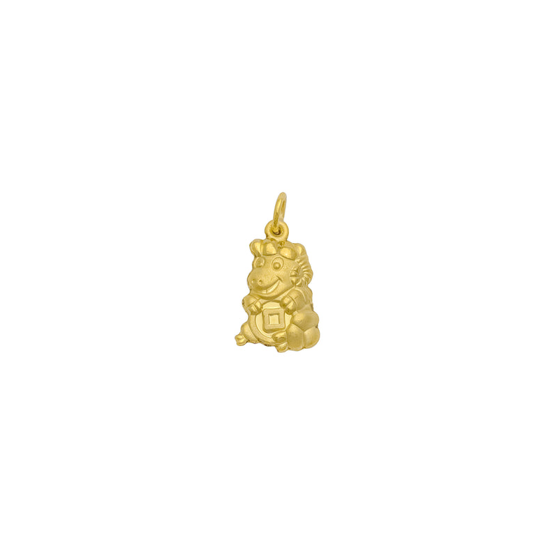 Chinese Sheep (羊) Zodiac Sign Puffy Pendant (24K)