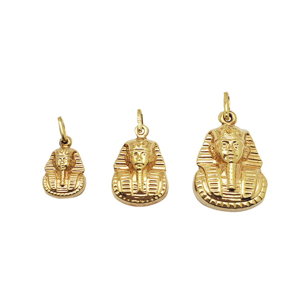 Yellow Gold Egyptian Pharaoh Pendant (14K)