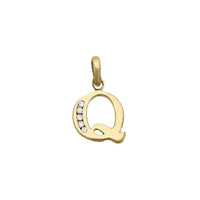 Icy Initial Letter Pendant (14K)