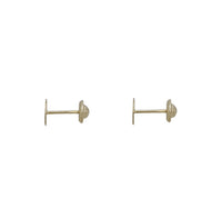 Yellow Gold Circle Earring (14K)
