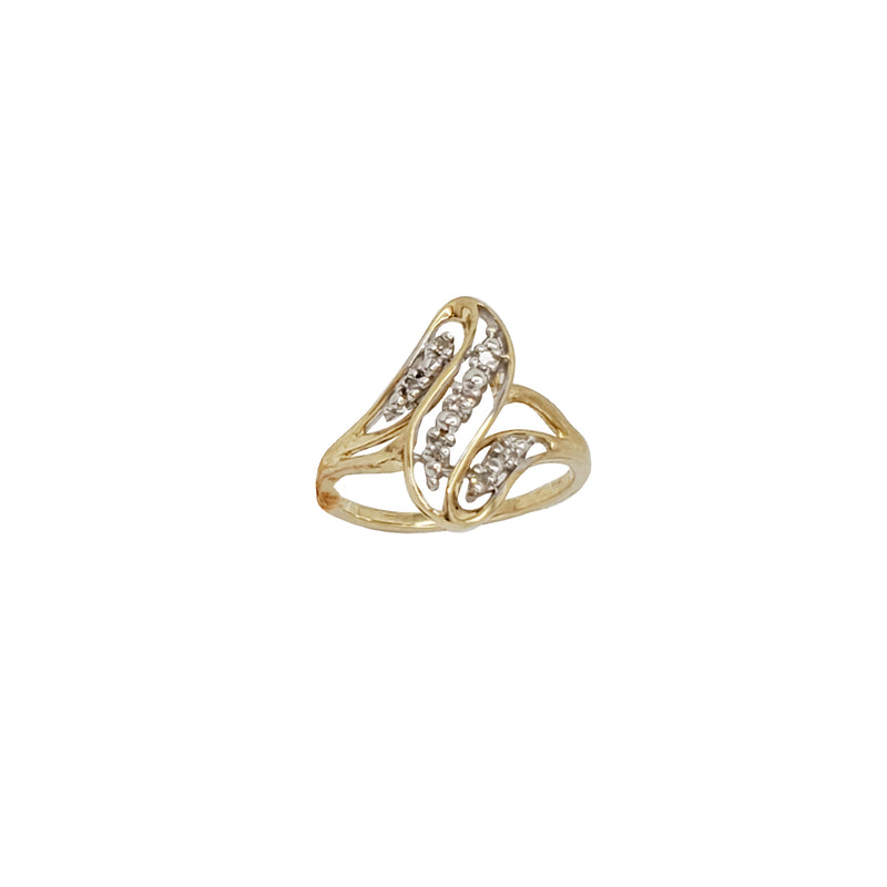 Diamond Twist Ring (10K)