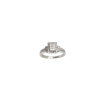 White Gold Princess Cut Engagement Diamond Ring (14K)