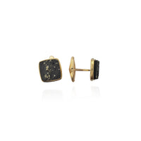 Rough Surfaced Cuff Link (14K)