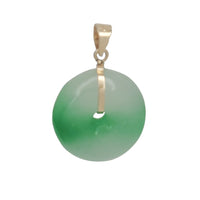 Round Jade Pendant (14K)