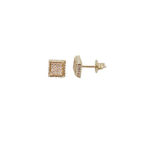 Cubic Zirconia Square Shape Earring (14K)