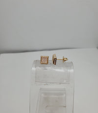 Cubic Zirconia Heart Earring (14K)