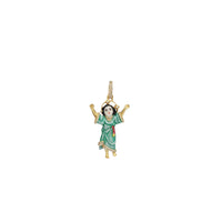 Diamond Enamel Baby Jesus Pendant (14K)