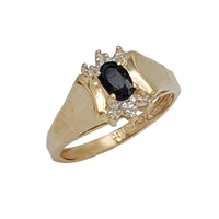 Sapphire & Diamond Ring （10K）