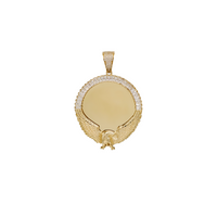 Emerald Zirconia & Goose Picture Pendant (14K)