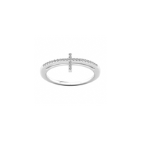 Sideway Cross Diamond Ring （14K）