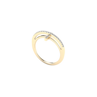 Sideway Cross Diamond Ring （14K）