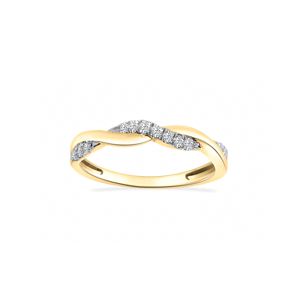 Criss Cross Diamond Ring