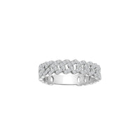 Diamond Cuban Ring White Gold (14K)
