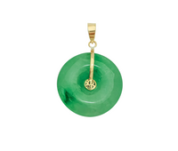 Good Fortune Jade Pendant (14K)