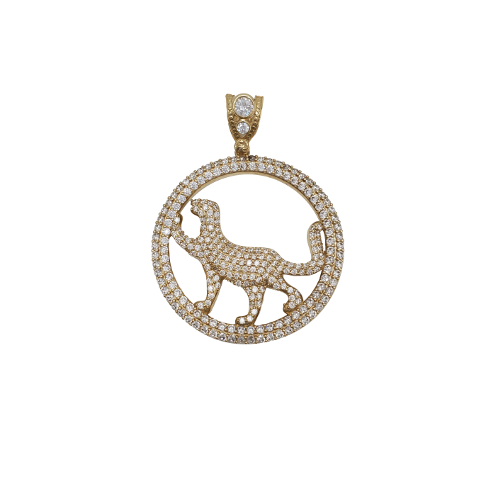 Leopard Iced- Out Pendant (10K)