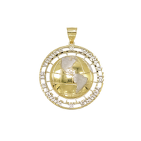 Two-tone 'World Is Yours' Pendant (10K)
