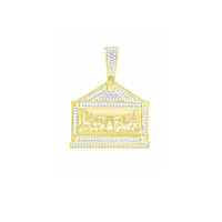 Diamond Last Supper Pendant (14K)