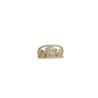 Zirconia Tree Elephants Ring (14K)