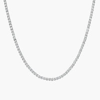 [1.7 мм] Теннисное ожерелье с бриллиантами (14K)