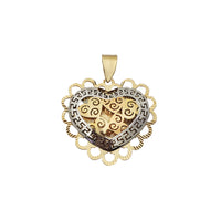 Two-Tone Myriad Heart Pendant (14K)