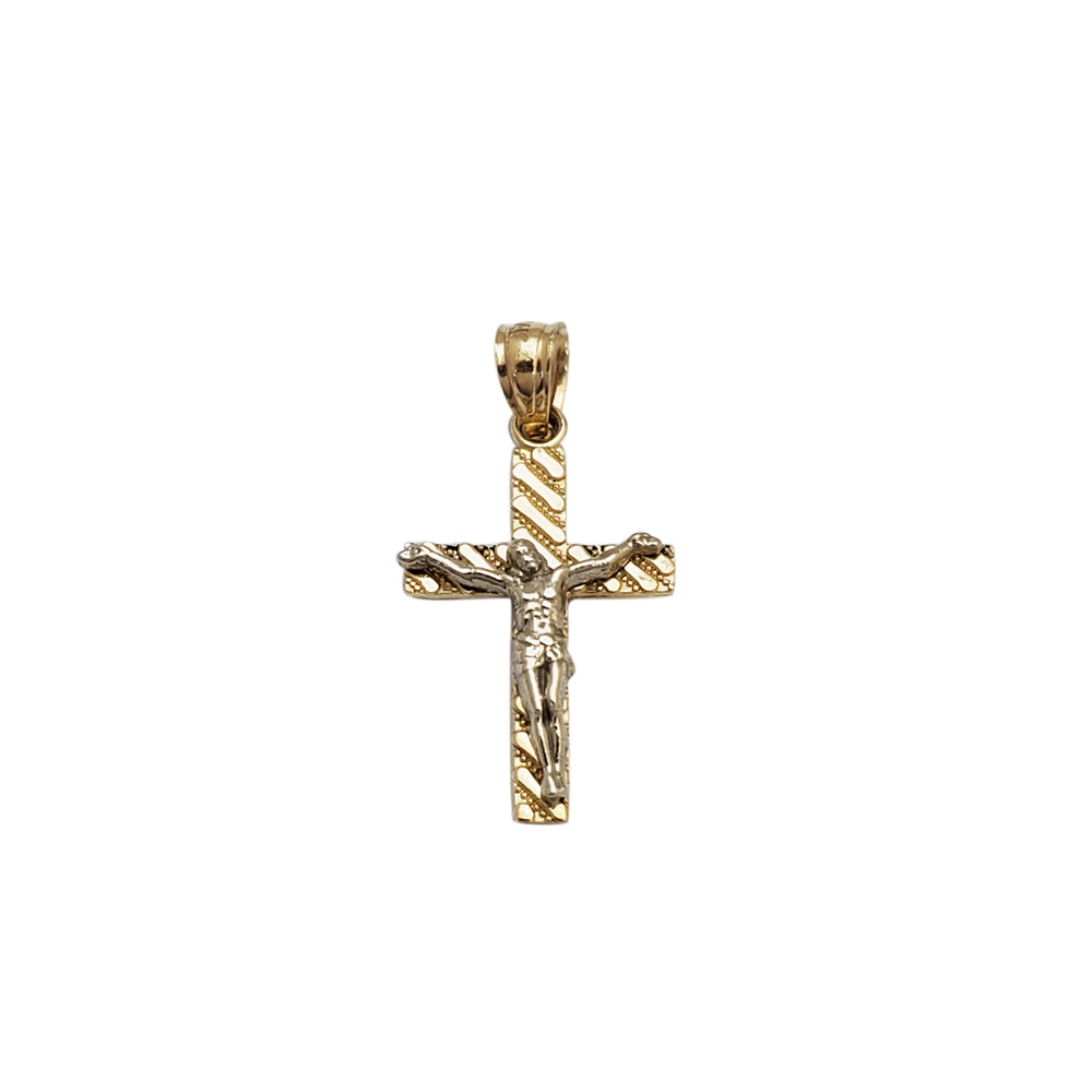 Tiny Crucifix Pendant (14K)