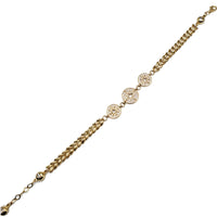 Triple North Star CZ Bracelet (14K).