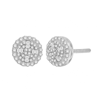 Diamond Round Stud Earring (14K)