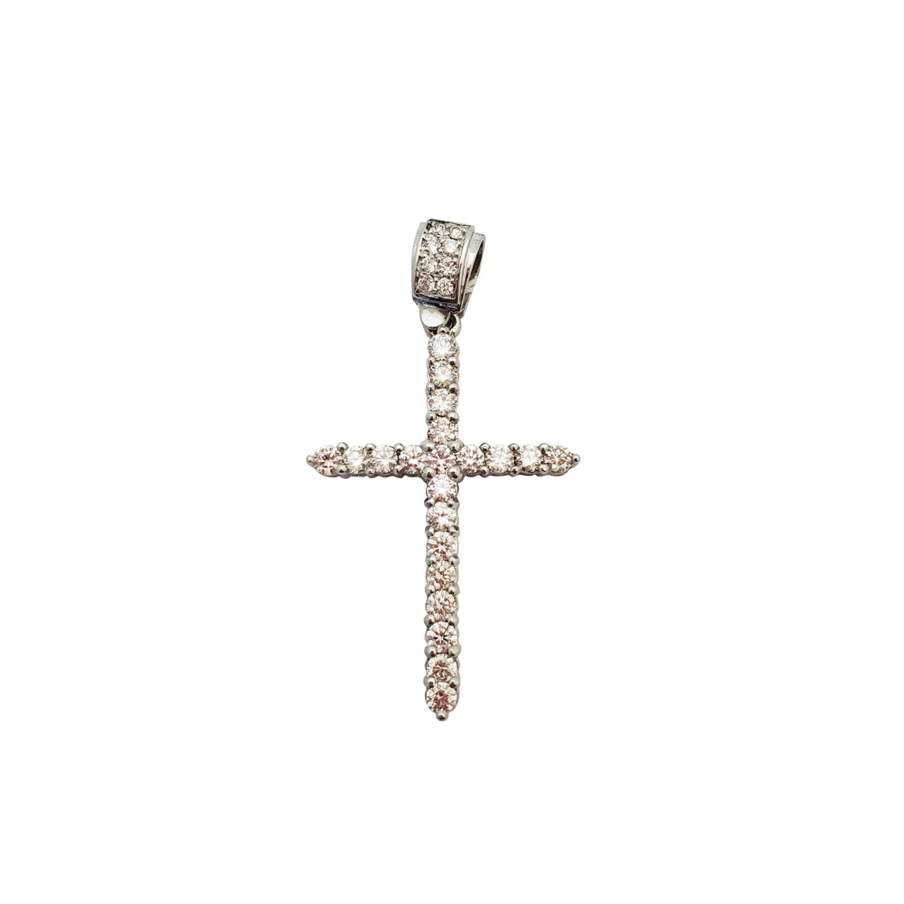 VS Diamond Cross Pendant (14K)
