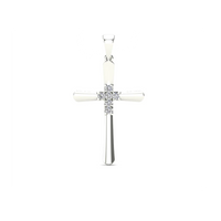 Diamond Cross Pendant (14K)