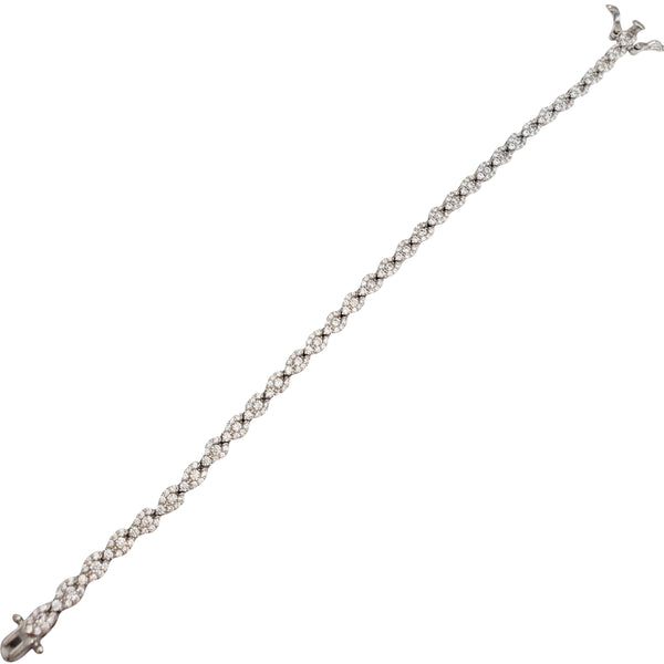Zirconia Fancy Bracelet (Silver)