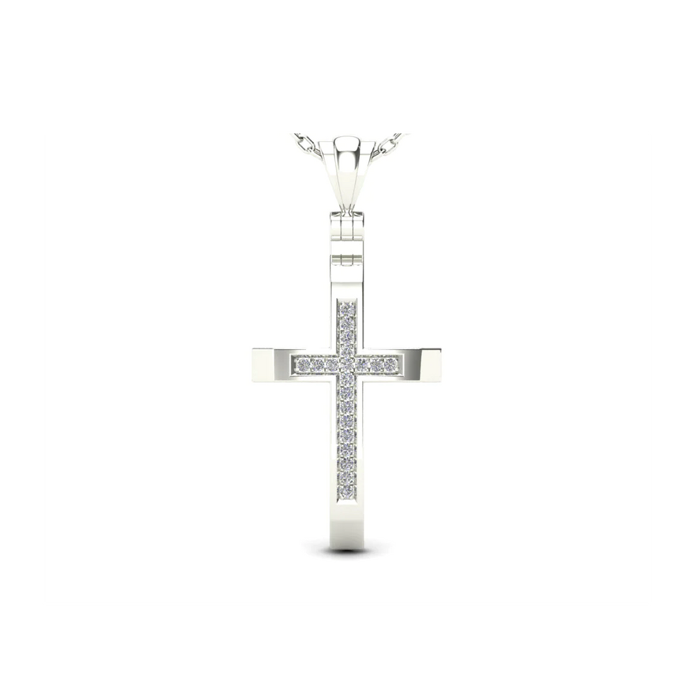 Diamond Cross Pendant (14K)