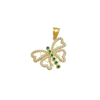 Stoneset Butterfly Pendant (14K)