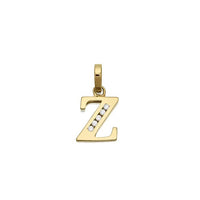Icy Initial Letter Pendant (14K)
