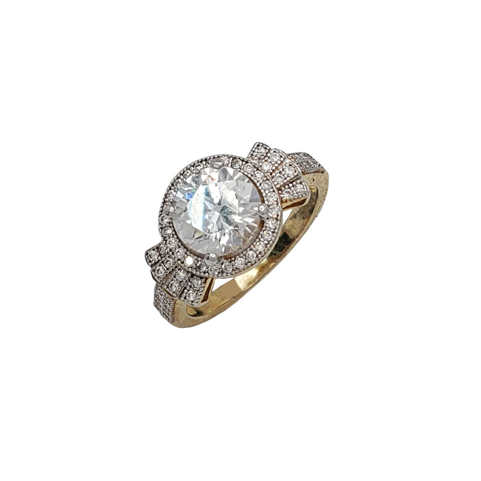 Zirconia Engagement Ring (Silver)