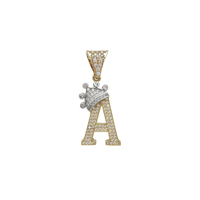 Icy Crown Initial / Letter kulons (14K)