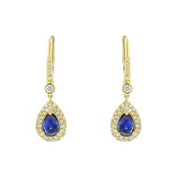 Zirconia Drop Earring (14K)