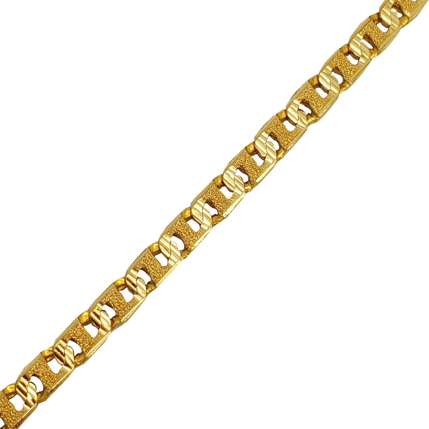 Diamond-Cut Mariner Gucci Link Bracelet (24K) – Popular J