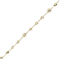 Diamond-Cut Ball Chain (14K)