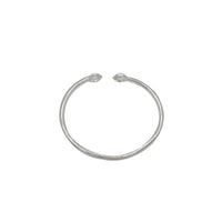 Textured  Bangle Bracelet (Silver)