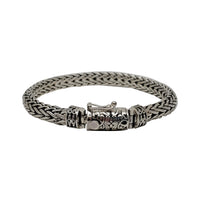 Braided Cord Bracelet (Silver)