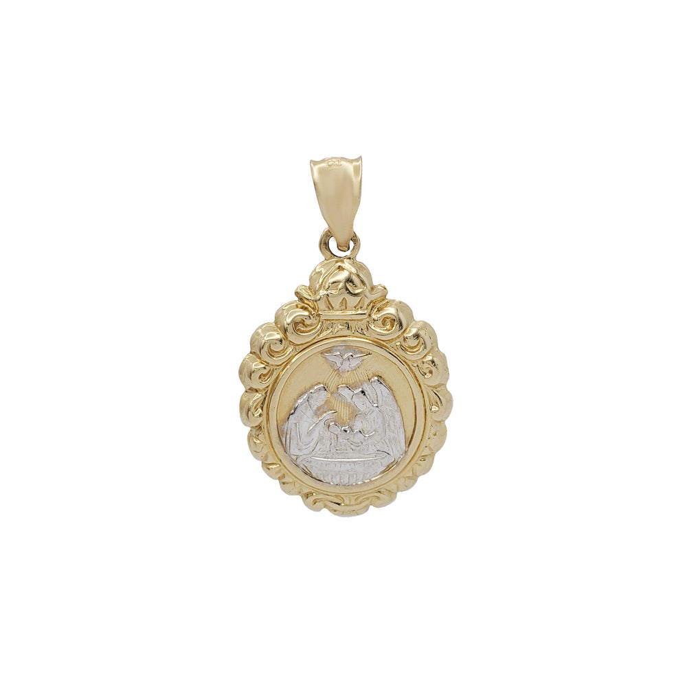 Two-Tone Baptism Pendant (14K)