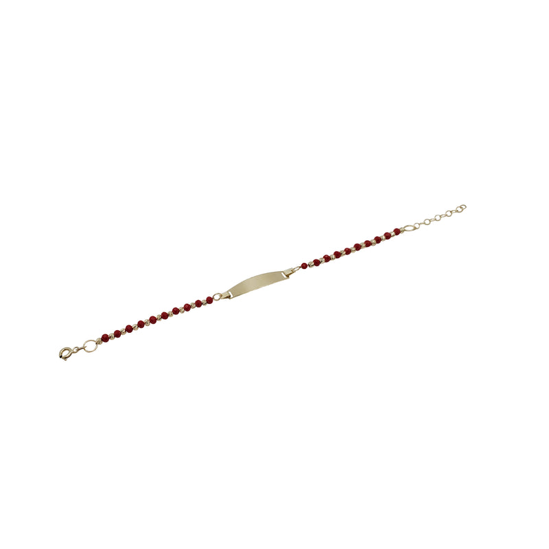Red Ball BB ID Bracelet (14k)