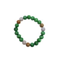Flerfarvet Jade Beads armbånd