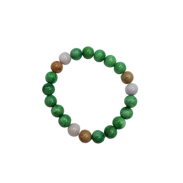 Multicolor Jade Beads Bracelet